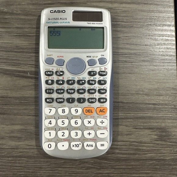 Casio Fx-115ES Plus Natural-V.P.A.M. Scientific Calculator Works Great Blue EUC - Picture 2 of 7